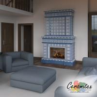 Изразцовый камин №63