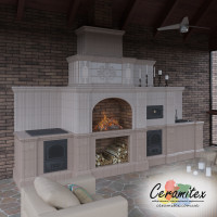 Изразцовый камин №8