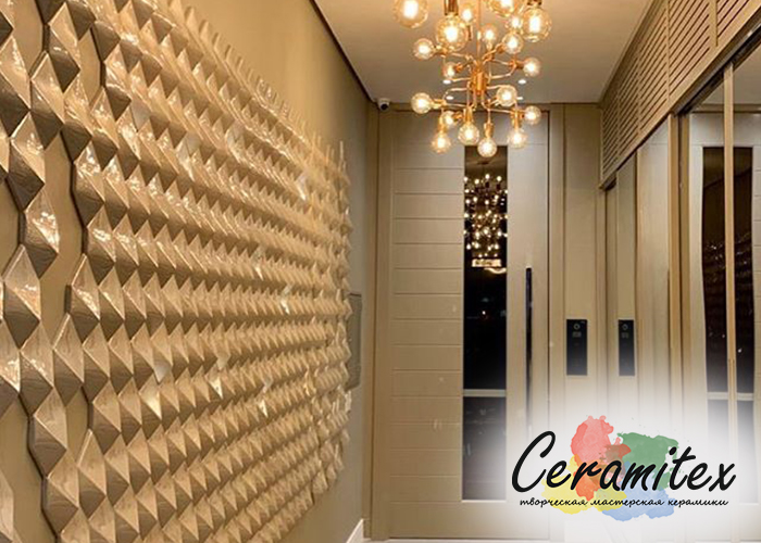 Объемная керамическая плитка ручной работы - Losango