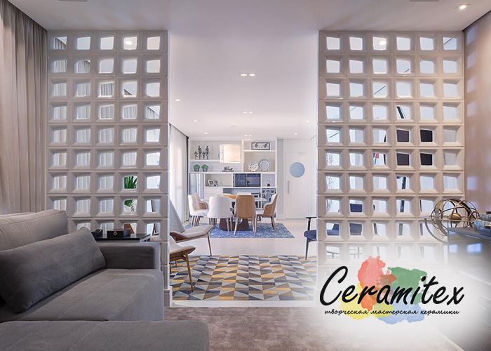 Перегородка из керамики “Quadrado”