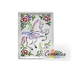 Изразец керамический ручной работы - "Конь"