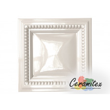 Изразец керамический ручной работы - Плоский