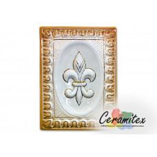 Изразец керамический ручной работы - "Лилия"