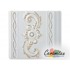 Изразец керамический ручной работы - "Жарптица квадрат"