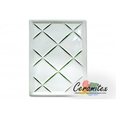 Изразец керамический ручной работы - "Сетка" 210