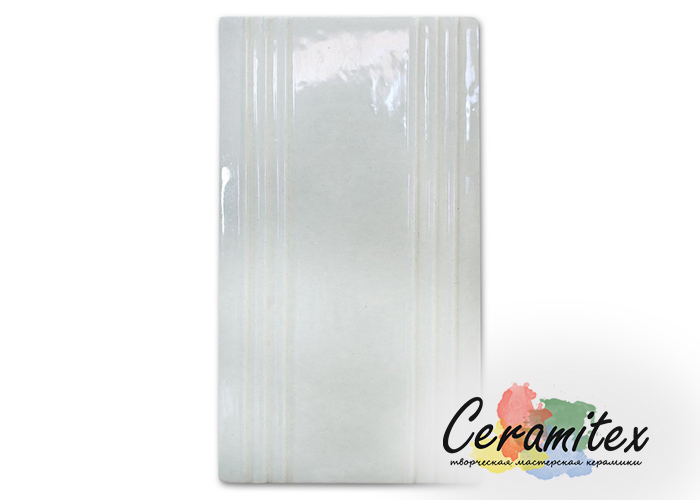 Изразец керамический ручной работы - "Полоса"