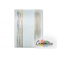 Изразец керамический ручной работы - "Полоса" с росписью