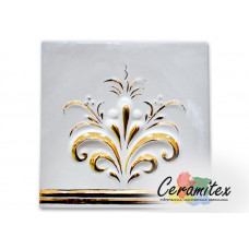 Изразец керамический ручной работы - "Ветка"