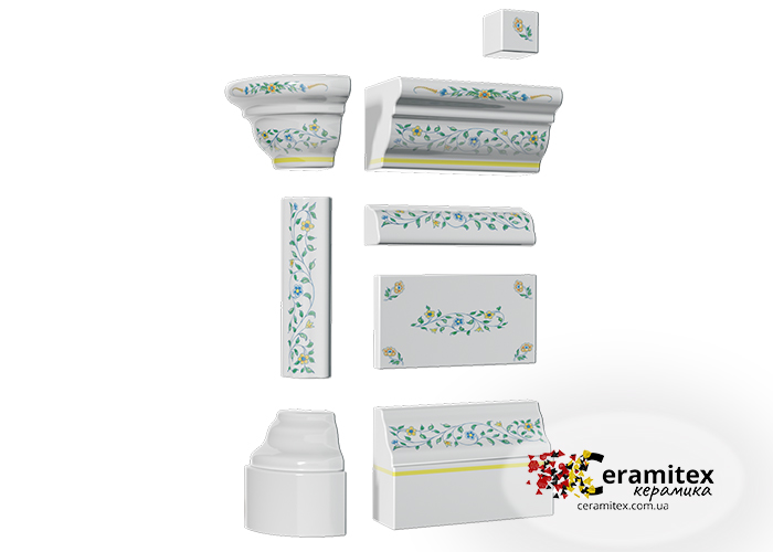 Изразцовый комплект ручной работы "Прованс"