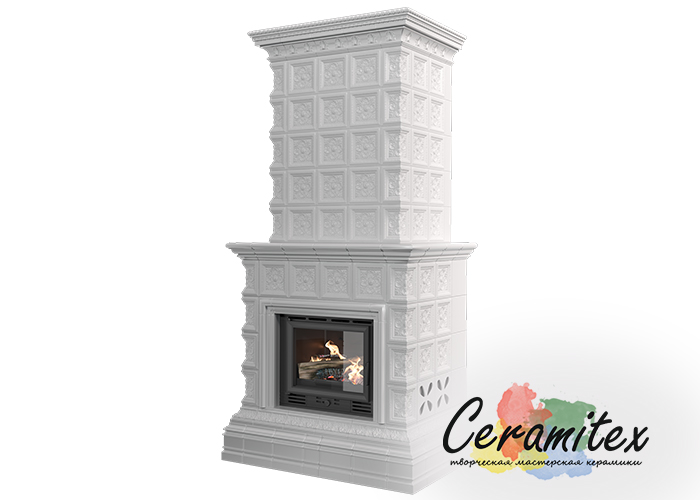 Изразцовый камин ручной работы "Этюд"