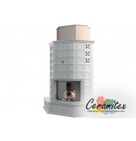 Изразцовый камин ручной работы "Пастель"