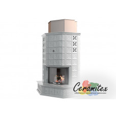 Изразцовый камин ручной работы "Пастель"
