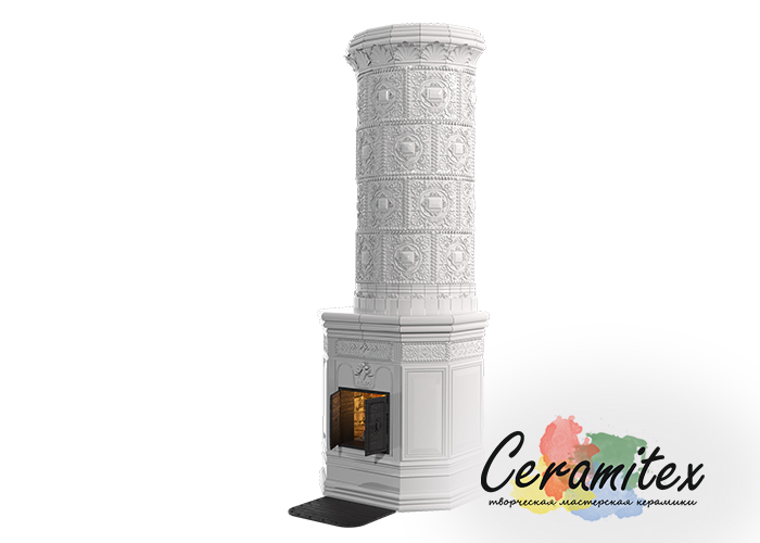 Изразцовый камин ручной работы "Скандинавия"