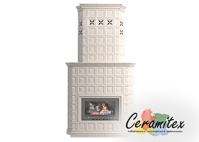 Изразцовый камин ручной работы "Темпера"