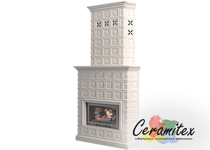 Изразцовый камин ручной работы "Темпера"