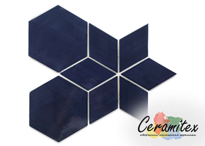 Плоская керамическая плитка ручной работы| Фирменный паттерн (узор) - Geo-Star Pattern