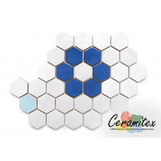 Плоская керамическая плитка ручной работы| Фирменный паттерн (узор) - Hexagon Flower Pattern