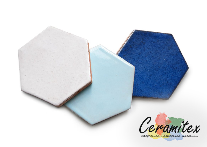 Плоская керамическая плитка ручной работы| Фирменный паттерн (узор) - Hexagon Flower Pattern