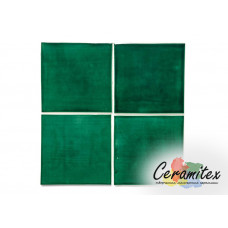 Плоская керамическая плитка ручной работы "Square". Размер - 15*15